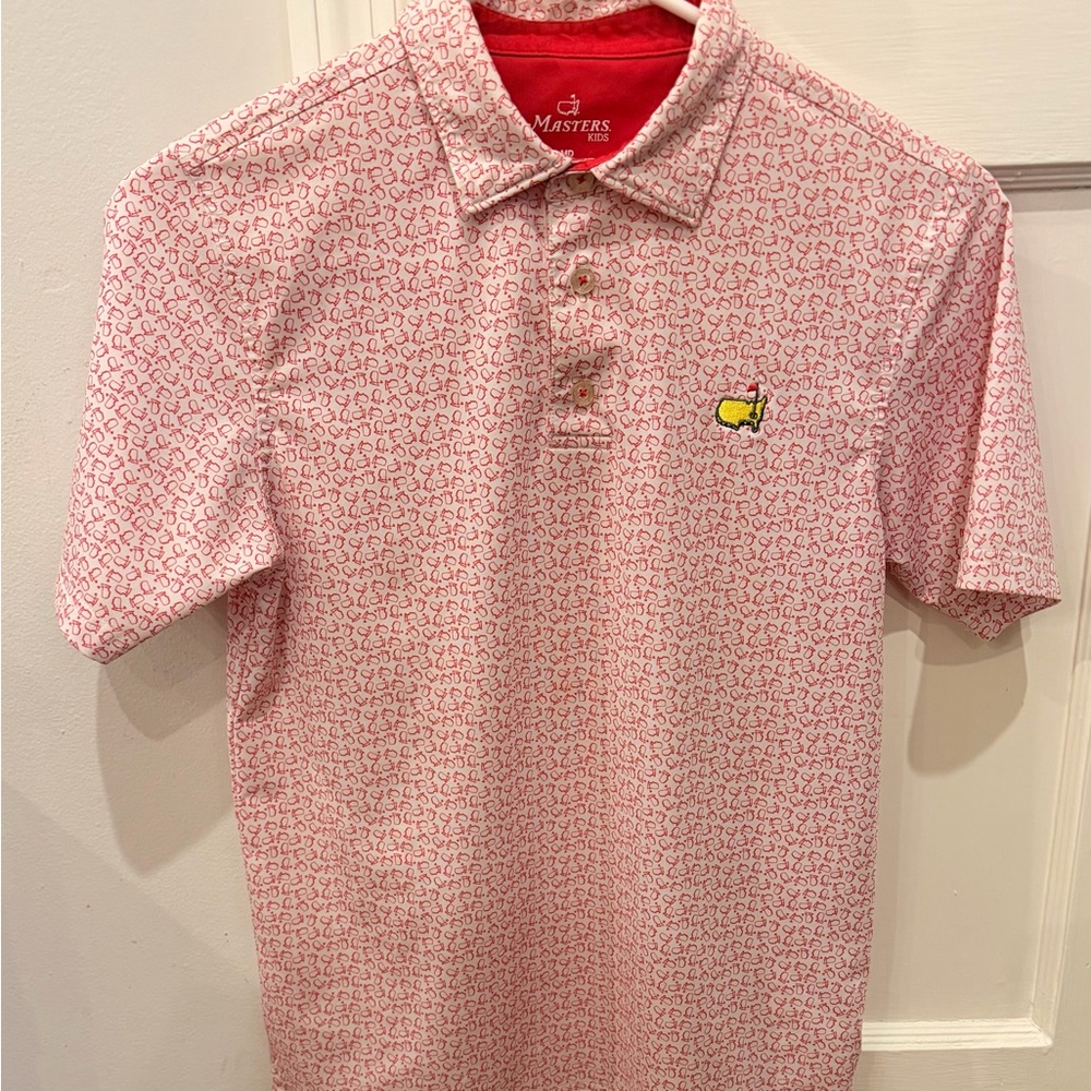 Masters Polo, Red &White Masters Pattern, YM